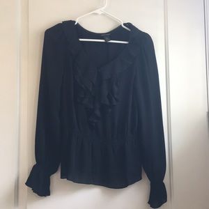 White House Black Market peplum top